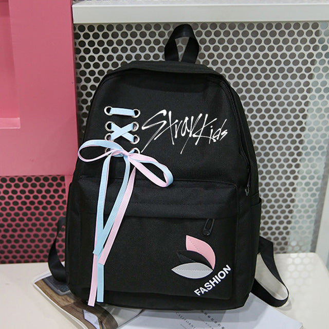 Stray Kids Laced Ribbon Backpack