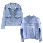 Bangtan Love Yourself Denim Jacket (16 Different Designs)