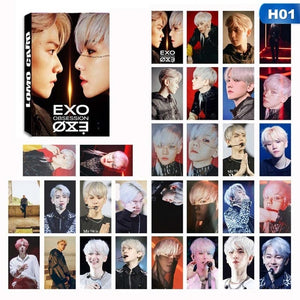 30Pcs/set LOMO EXO Obession Album Photocards