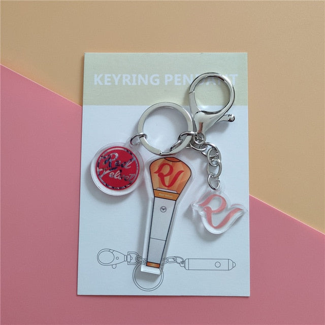 KPOP NCT, IZONE, Red Velvet, IKON, Produce 101, MONSTA X, BTS, EXO, TWICE, SUPERM, IU, TxT, BLACKPINK, ATEEZ, MAMAMOO, STARYKIDS, GOT7, APINK, SEVENTEEN, X1 Keychains