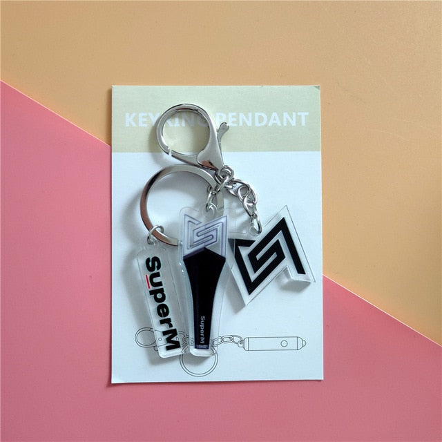 KPOP NCT, IZONE, Red Velvet, IKON, Produce 101, MONSTA X, BTS, EXO, TWICE, SUPERM, IU, TxT, BLACKPINK, ATEEZ, MAMAMOO, STARYKIDS, GOT7, APINK, SEVENTEEN, X1 Keychains
