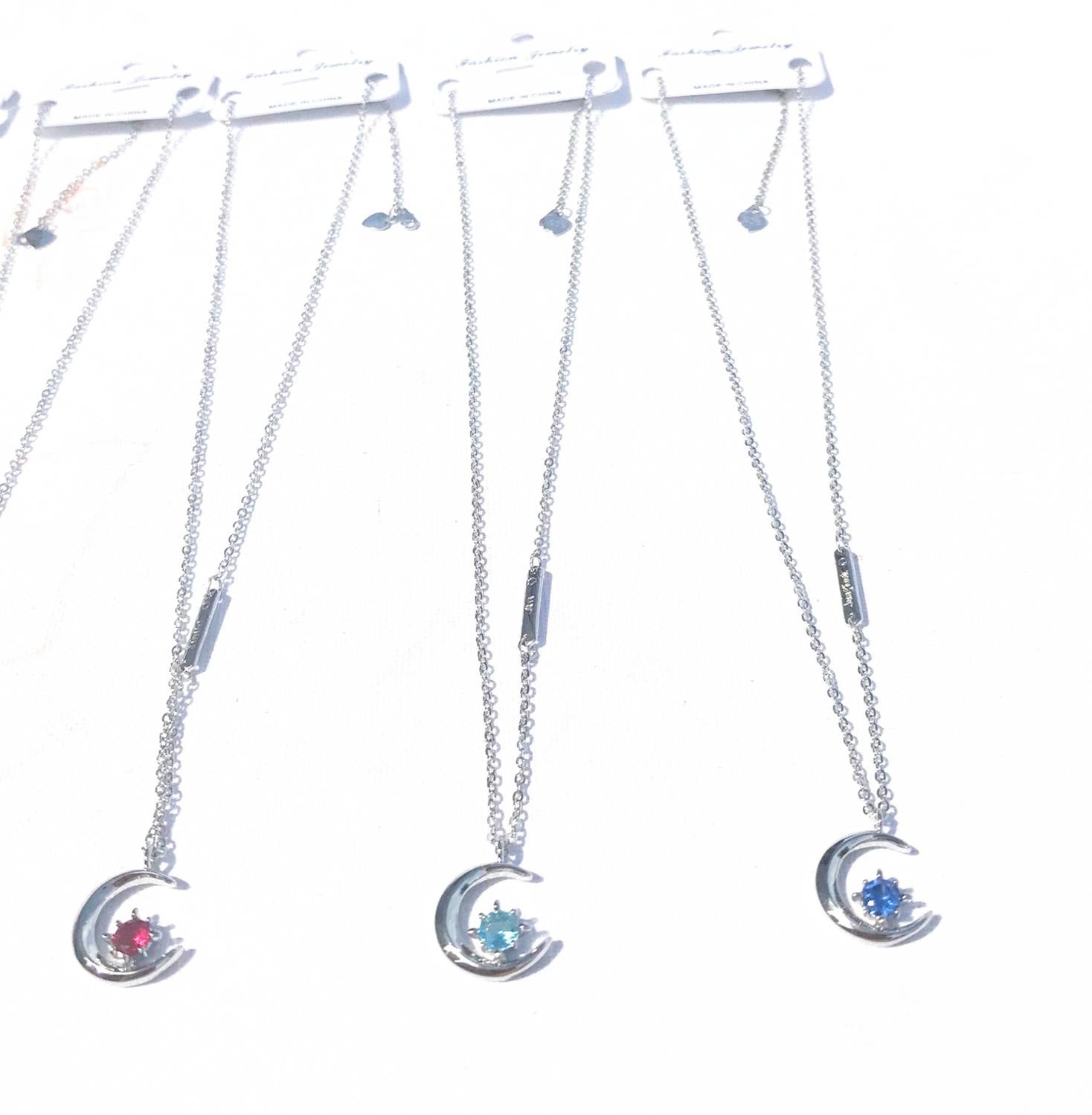Bangtan Crescent Moon Necklaces