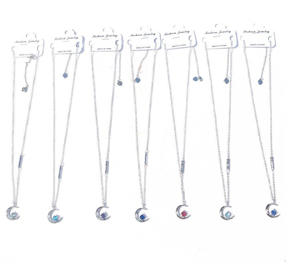 Bangtan Crescent Moon Necklaces