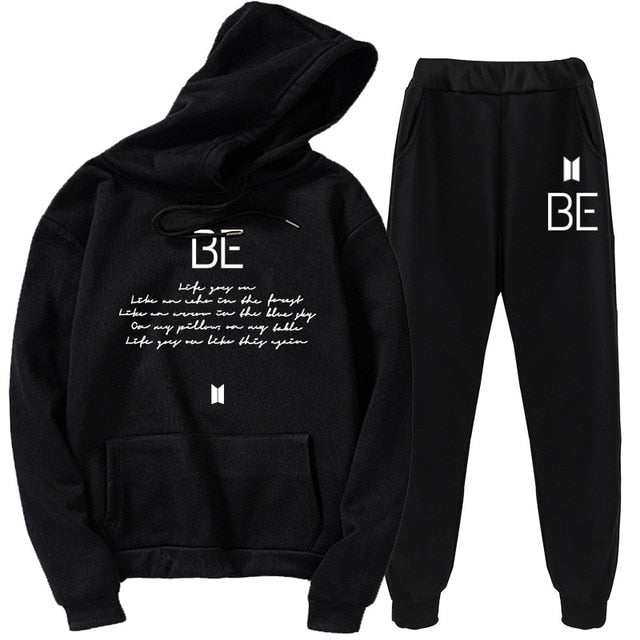 BTS BE Full Tracksuit (Hoodie + Sweatpants)