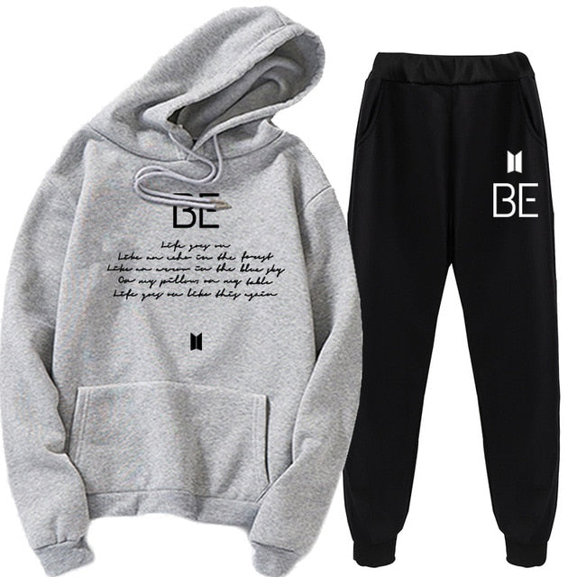 BTS BE Full Tracksuit (Hoodie + Sweatpants)