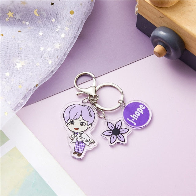 BTS I Purple U Keychains