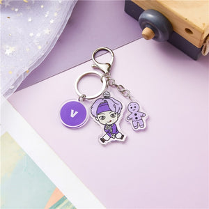 BTS I Purple U Keychains