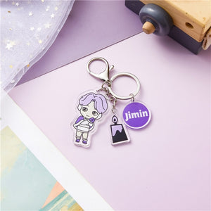 BTS I Purple U Keychains