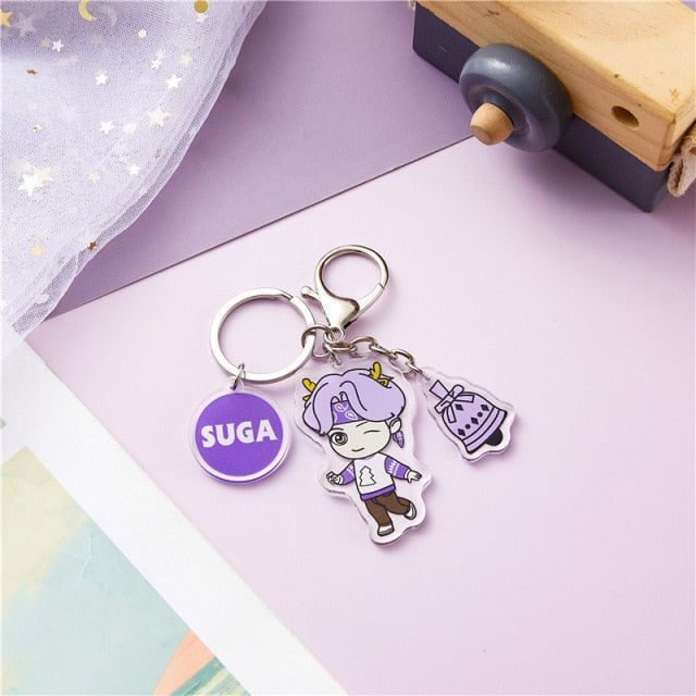 BTS I Purple U Keychains