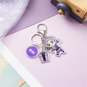 BTS I Purple U Keychains