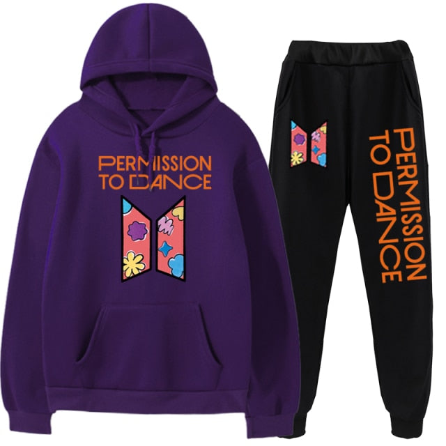 BTS Permission to Dance Hoodie and Sweatpants Combo